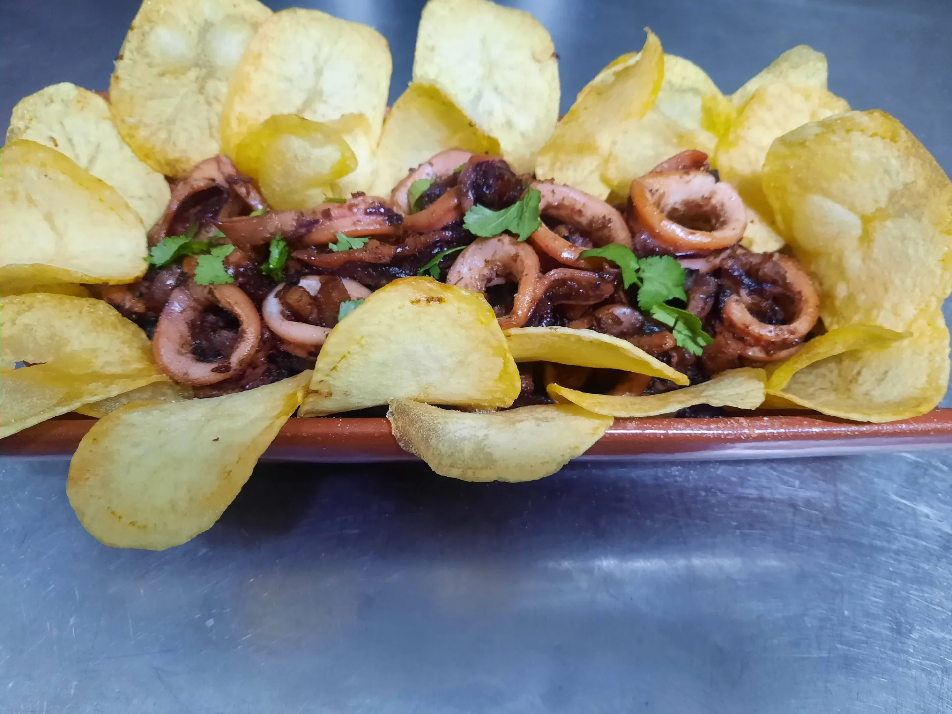 Lulas à Moinho (squid)